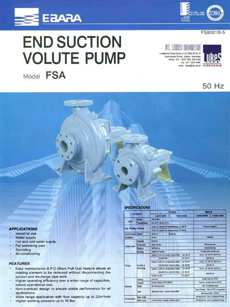 end suction centrifugal pump ebara|ebara catalogue pdf.